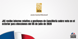 JCE recibe informe sobre gestiones de Cancillería acerca voto en el exterior