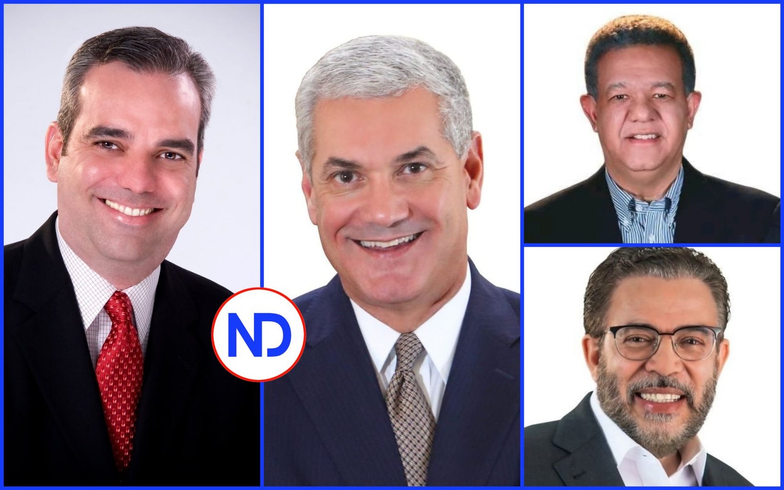 Encuesta Ideame: Abinader 52.5%, Gonzalo 34.4, Leonel 10.9 y Guillermo Moreno 0.9