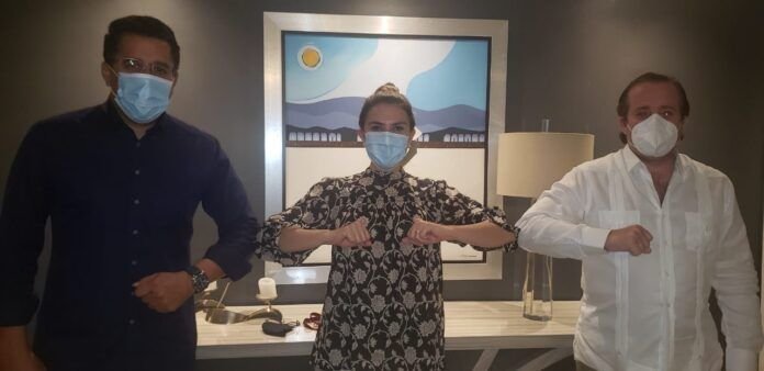 David Collado informa coordina trabajos políticos con Paliza y Carolina para este fin de semana