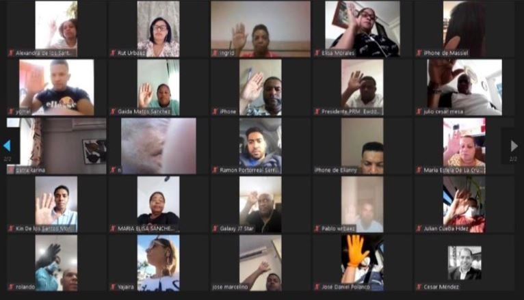 PRM Andalucia 02 Juramentan el comando de campaña de Luis Abinader en Andalucía; trabajarán para ganar en primera vuelta