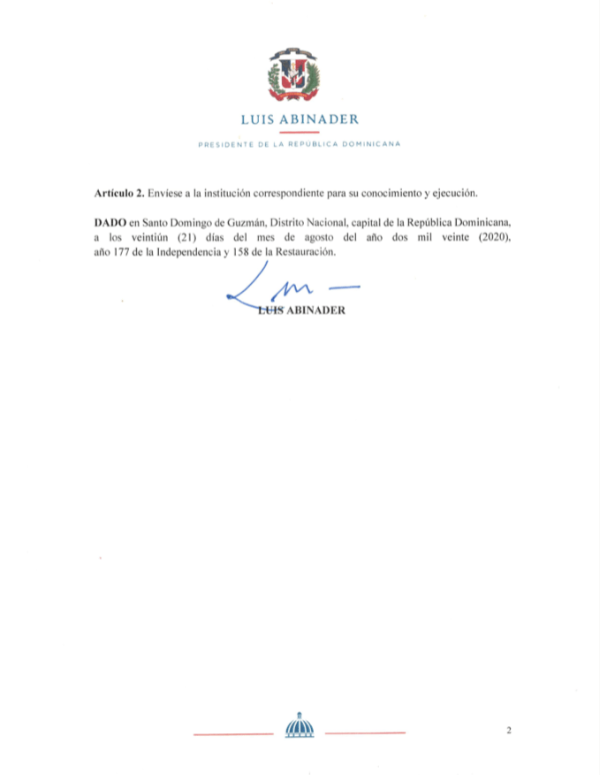 Designan a Rafael Santos Badía como director del INFOTEP 4 Decreto 379 20 2 Designan a Rafael Santos Badía como director del INFOTEP