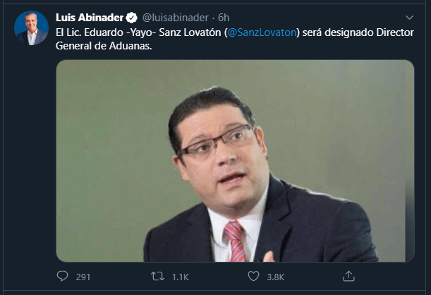 Twitt Sanz Lovaton Conozca los 7 nuevos funcionarios que formarán parte del Gabinete de Luis Abinader