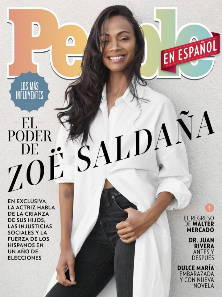 Zoe 03 Zoe Saldaña es la portada de People en Español dedicada a "Los más influyentes"