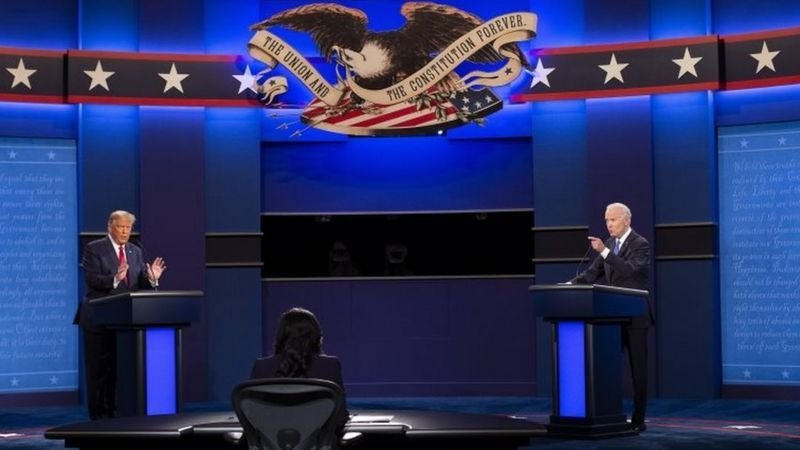 Editor de la BBC: El debate "fue una estrecha victoria para el presidente Trump" 2 Editor de la BBC: El debate «fue una estrecha victoria para el presidente Trump»