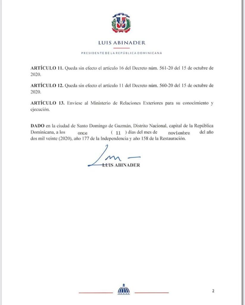 Decreto 638 20 2 Presidente Abinader designa diez nuevos funcionarios en el servicio exterior