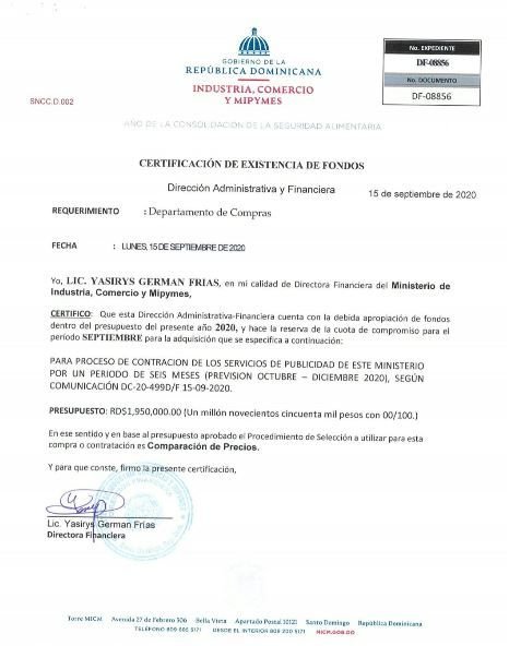 ito 4 1 Ito Bisonó intenta contratar agencia publicitaria por cuatro millones de pesos(documentos anexos)