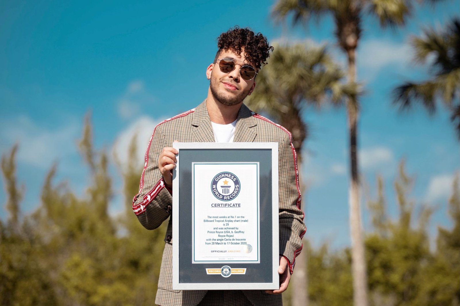 “Jamás imaginé que podría recibir un récord Guinness”, dice Prince Royce