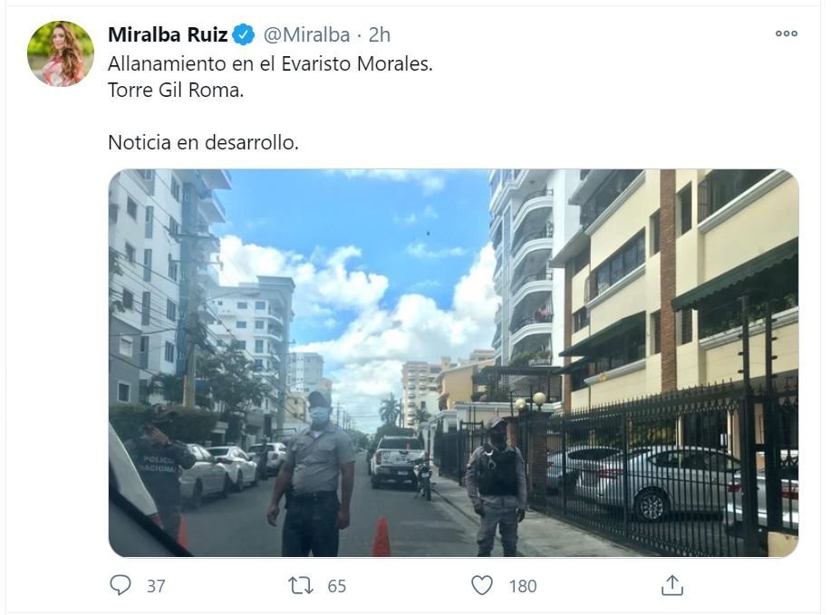 Twitt Miralba Ruiz Video | DNCD allana torre y apresa dos boricuas buscados por narcotráfico y asesinato