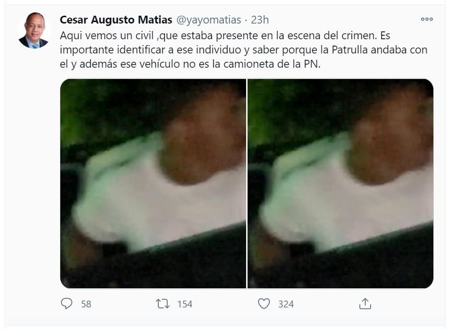 Yayo Matías pide identificar civil estaba con agentes mataron al coronel FARD 3 Twitt Yayo 03 Yayo Matías pide identificar civil estaba con agentes mataron al coronel FARD
