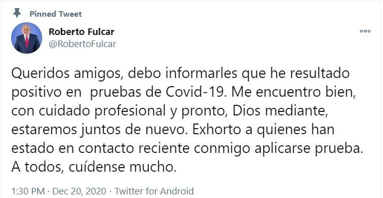 Ministro de Educación confirma que ha dado positivo al Covid-19 3 twitter furcal Ministro de Educación confirma que ha dado positivo al Covid-19