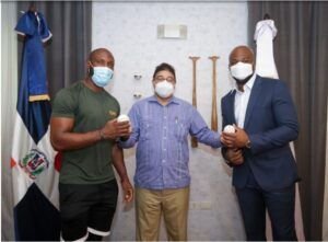 Camacho se reúne con Starling Marte y Mel Rojas