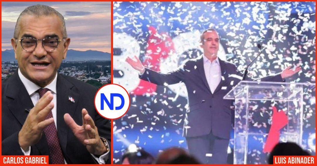 Carlos Gabriel: Triunfo de Abinader terminó con “miedo al futuro” prevalecía en RD