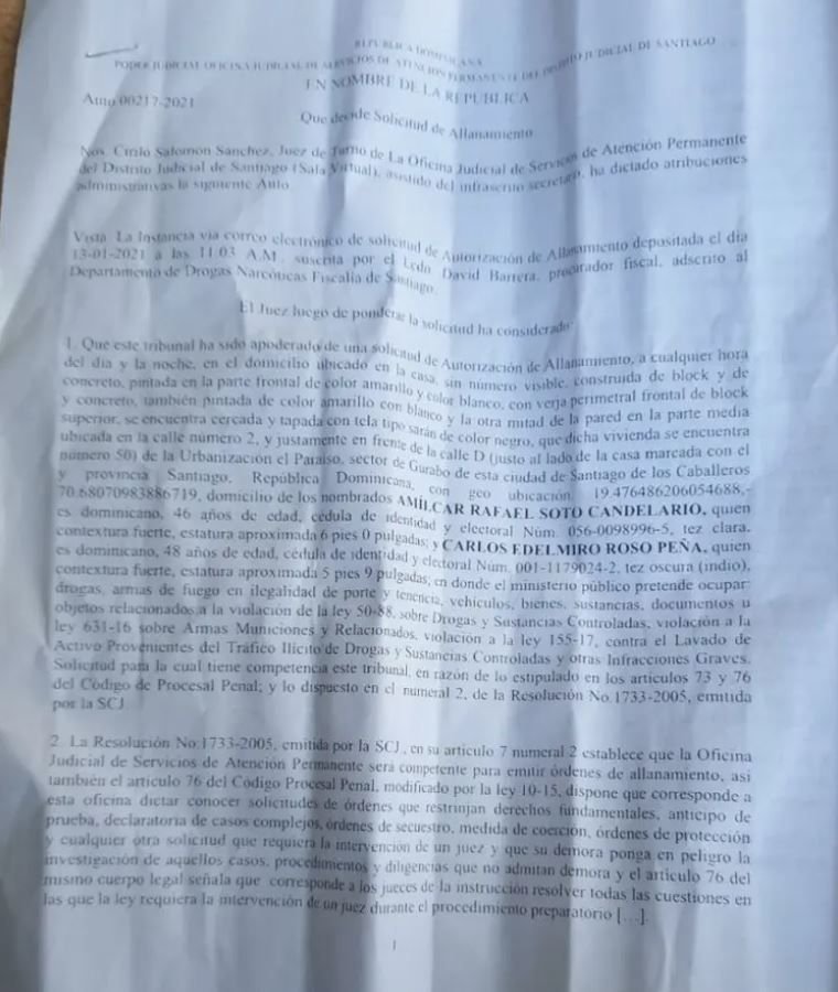 Orden Allanamiento Allanamiento en oficina política de Abel Martínez fue una confusión