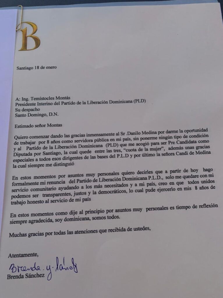 brenda sanchez 1 1 Comunicadora y exfuncionaria Brenda Sánchez abandona el PLD