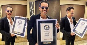 Marc Anthony recibe su tercer Récord Guinnes