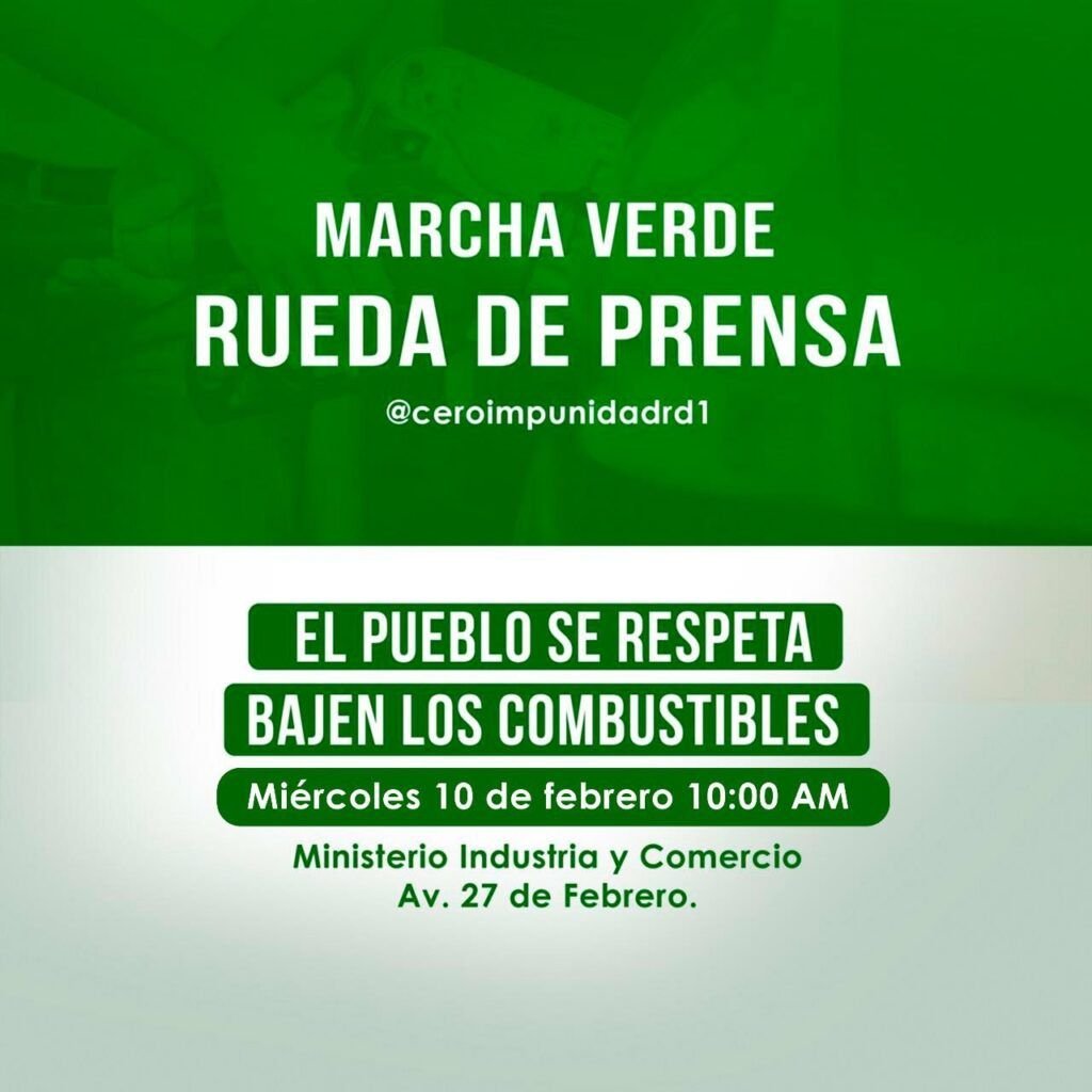 Marcha Verde protesta contra Ito Bisonó por el alza constante de los combustibles 5 Marcha Verde Ito 04 Marcha Verde protesta contra Ito Bisonó por el alza constante de los combustibles