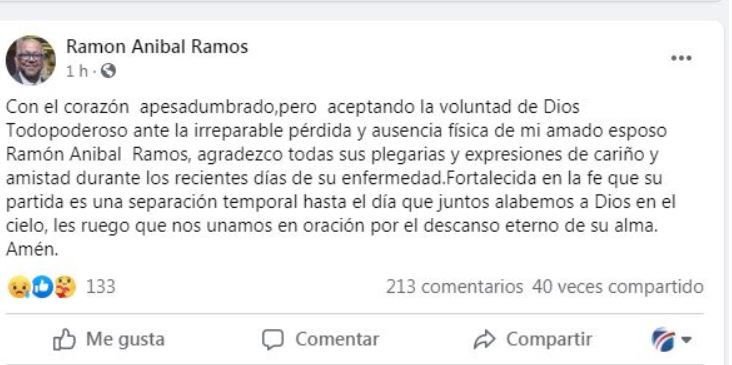 Muere destacado presentador de televisión Ramón Aníbal Ramos 3 RAMON Muere destacado presentador de televisión Ramón Aníbal Ramos