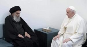 Encuentro histórico entre el papa Francisco y el ayatolá Al Sistani