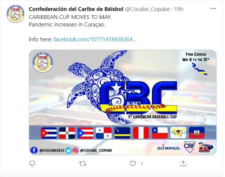 TWITTER DEPORTE Copa del Caribe se pospone para mayo en Curazao