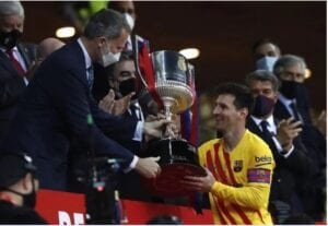 Doblete del estelar Lionel Messi da a Barcelona la Copa del Rey