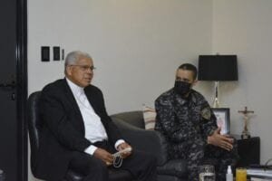 Director de la Policía se reúne con monseñor Francisco Osoria