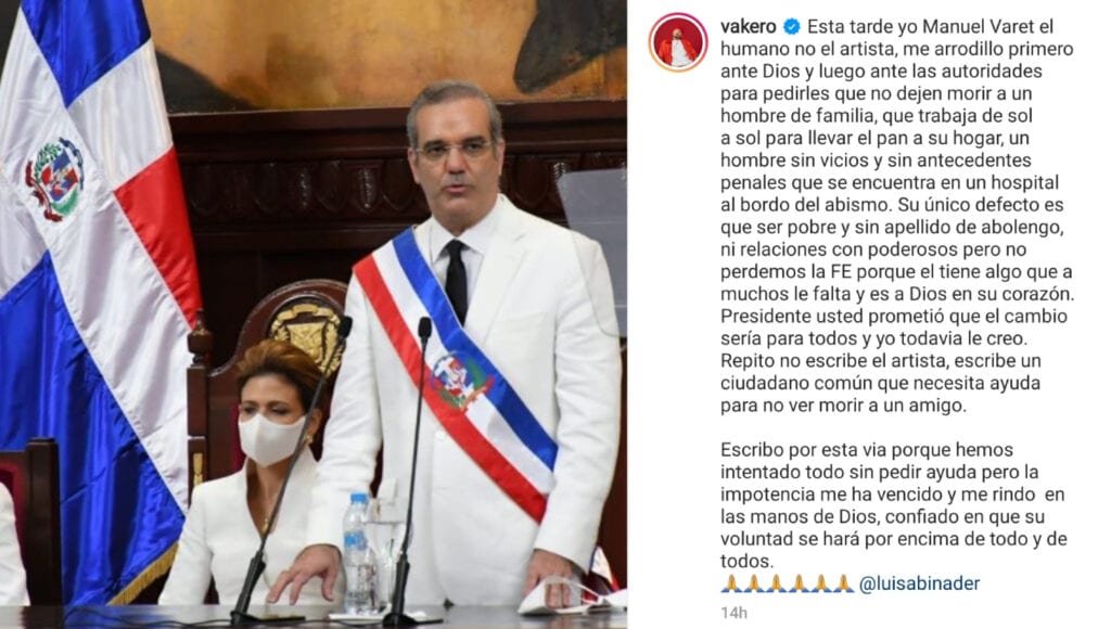 Vakeró pide a Abinader que no dejen morir a Freddy Goldman interno en UCI por Covid-19 3 FOTOS 2 Vakeró pide a Abinader que no dejen morir a Freddy Goldman interno en UCI por Covid-19