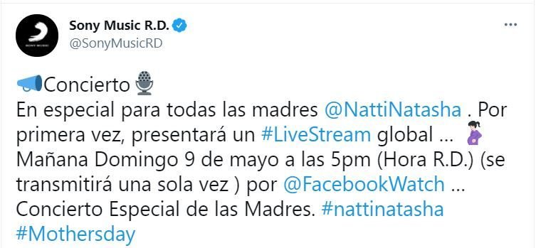 JLO 6 Natti Natasha en concierto virtual por el Día de las Madres