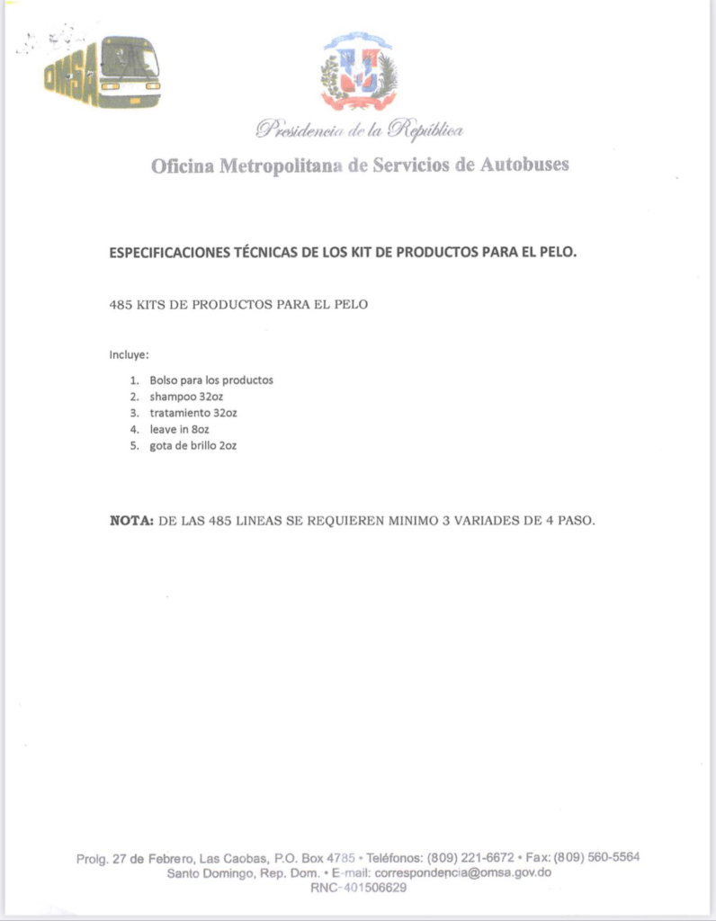 Video | Nuevo escándalo en la OMSA: Más de 824 mil pesos en productos para el pelo 5 OMSA pelo 03 Video | Nuevo escándalo en la OMSA: Más de 824 mil pesos en productos para el pelo