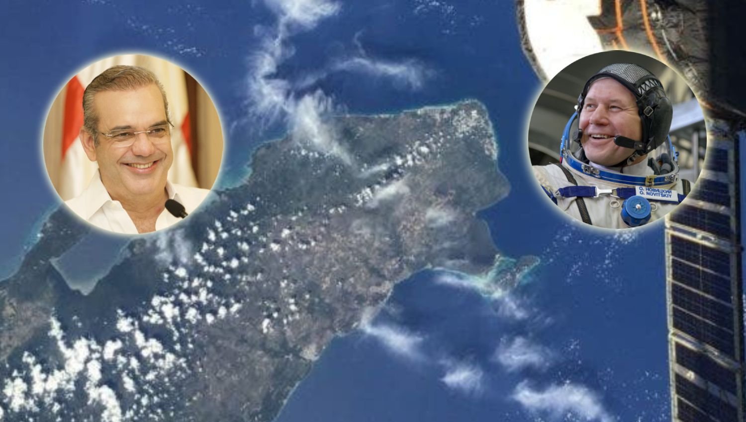 Abinader invita a Oleg Novitskiy, el astronauta que fotografió RD desde el espacio