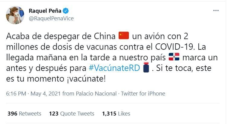 Despega de China hacia RD avión con 2 millones de vacunas contra el COVID-19 3 SALUD B1 Despega de China hacia RD avión con 2 millones de vacunas contra el COVID-19