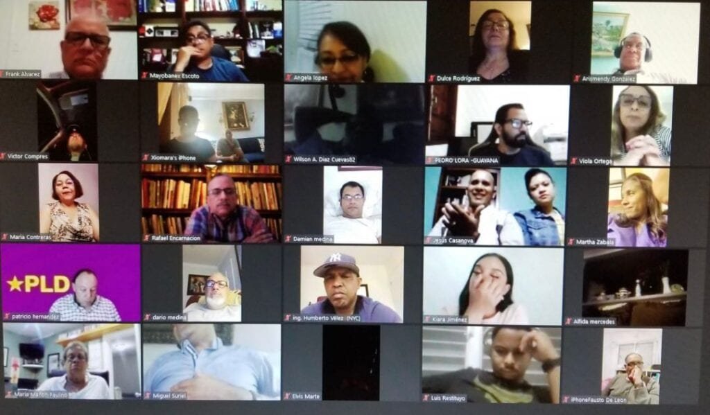 Dirección PLD valora asamblea virtual de circunscripciones 1 y 2 del exterior 3 PLD Virtual 02 Dirección PLD valora asamblea virtual de circunscripciones 1 y 2 del exterior