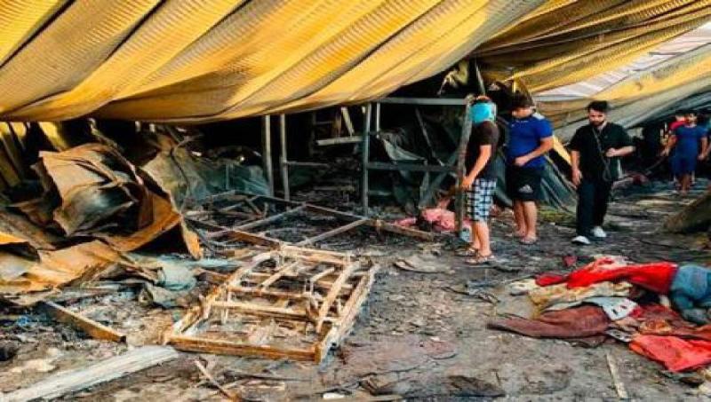 Suben a 92 los muertos por incendio en hospital para covid-19 en sur de Irak