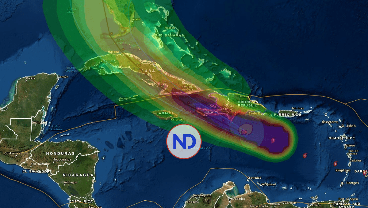 Huracán Elsa al sur de RD; se esperan aguaceros y ráfagas de viento