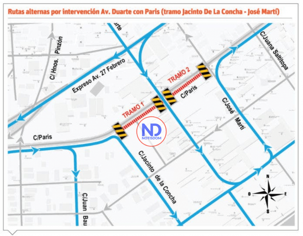 Patrón vial de la Duarte con París está listo para iniciar la remodelación del área 3 Patron vial Duarte con Paris Patrón vial de la Duarte con París está listo para iniciar la remodelación del área