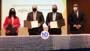 Acuerdo firmado por OGTIC y Microsoft llevará innovación a las instituciones del Estado