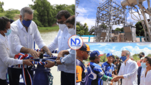 Abinader entrega obras de riego, subestación eléctrica y reparará canchas en Montecristi