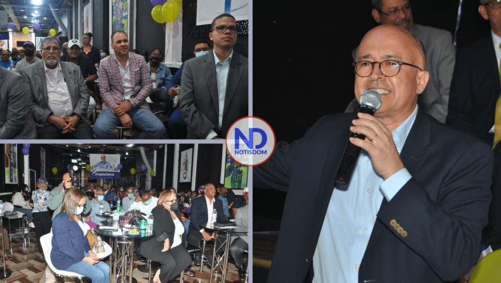 3 FOTOS A COLLAGE 5 Domínguez Brito recibe apoyo masivo de dirigentes del PLD en Pennsylvania