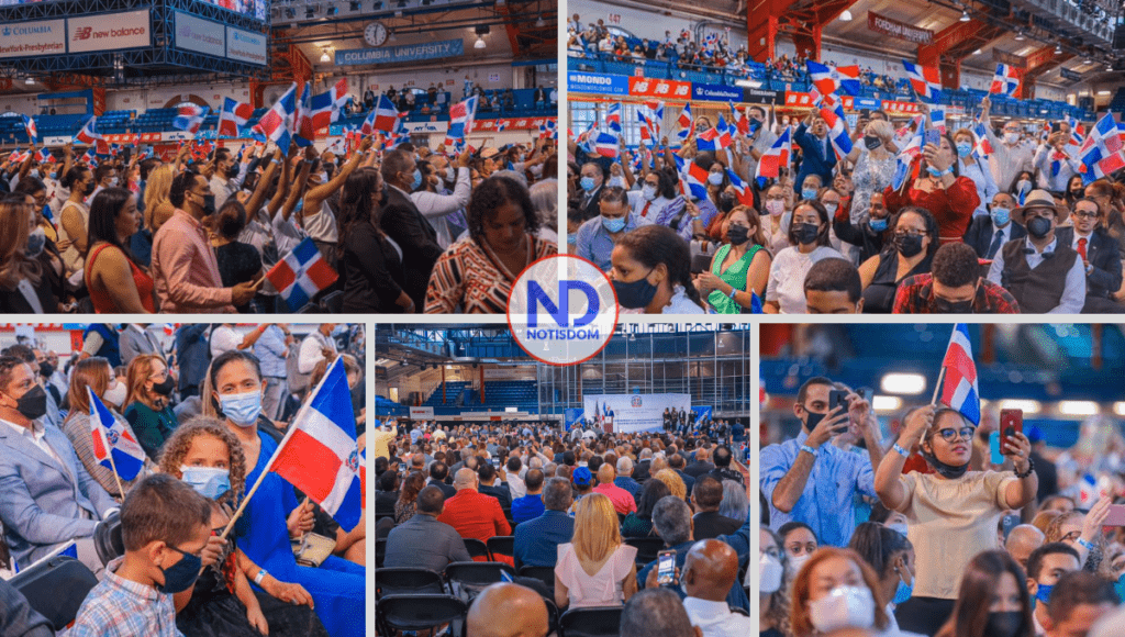 5 FOTOS A COLLAGE 3 Presidente Abinader juramenta 1,200 jóvenes nacidos en EEUU, de padres dominicanos