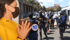 Trasladan implicados Operación Falcón a fiscalía de Santiago; Dianabel dice es inocente