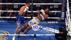 Hospitalizan boxeador criollo luego de recibir un nocaut brutal