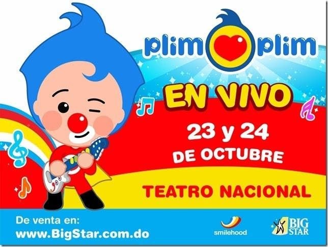 "Cantando y bailando con Plim Plim", llega al Teatro Nacional 3 plim plim "Cantando y bailando con Plim Plim", llega al Teatro Nacional