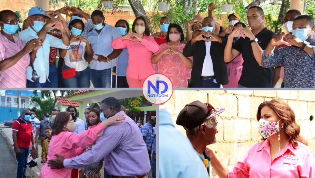 3 FOTOS A COLLAGE 14 Margarita Cedeño recibe apoyo de dirigentes en Guerra, Boca Chica y Santo Domingo Este