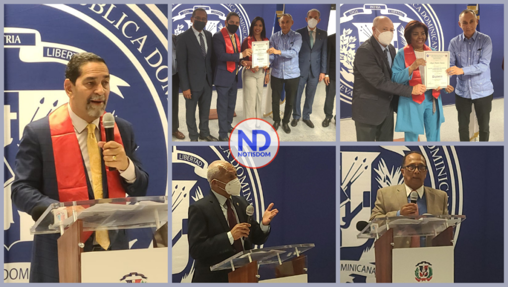 5 FOTOS A COLLAGE 8 UASD NY gradúa 44 estudiantes en derecho consular y relaciones internacionales