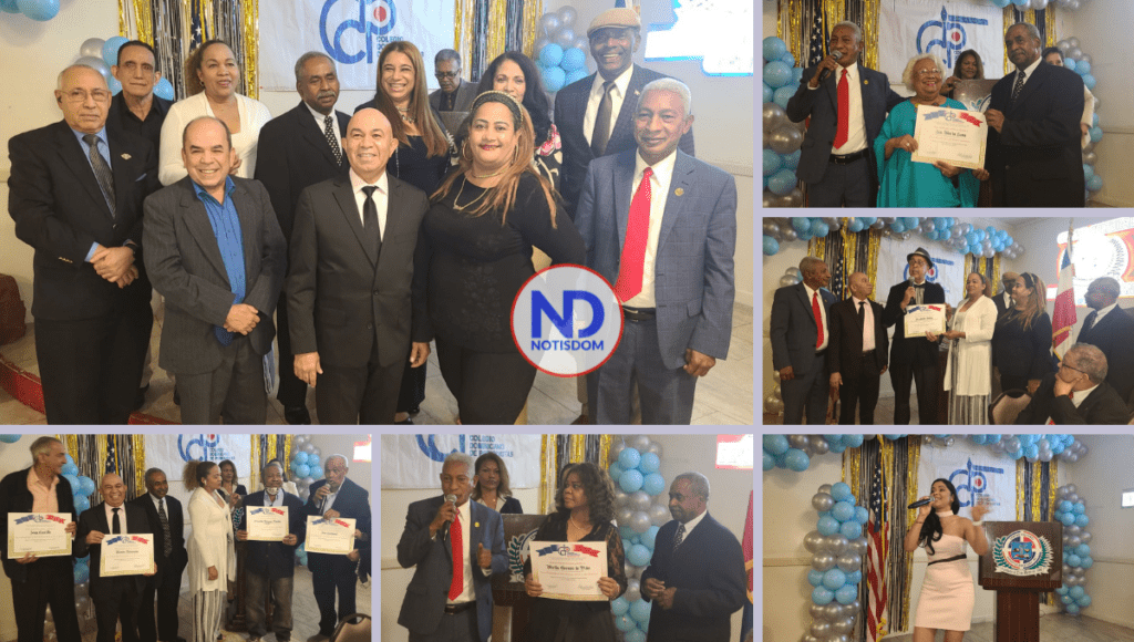 6 FOTOS A COLLAGE 1 Seccional CDP NY reconoce decenas de periodistas y líderes comunitarios dominicanos