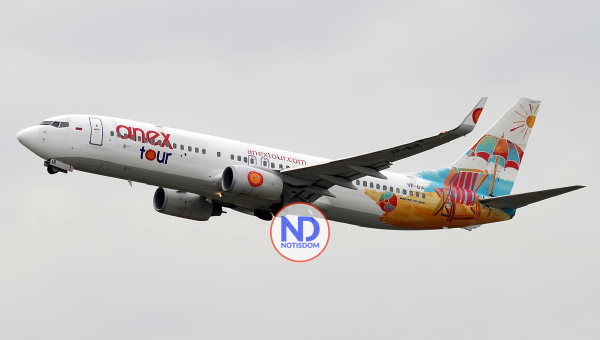 Anex Tour realiza primer vuelo comercial entre los Urales rusos y RD