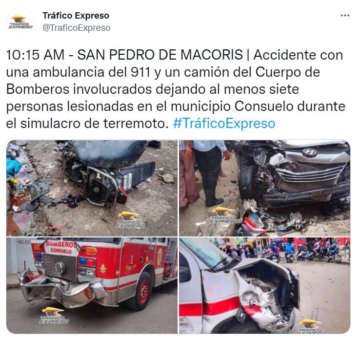 TWITTER EN SAN PEDRO Al menos siete personas heridas durante simulacro de terremoto en San Pedro