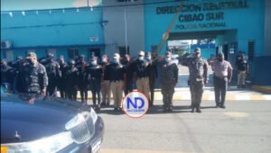 Rinden honores al capitán de la PN ultimado en Bonao