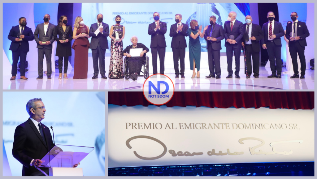 4 FOTOS A NOTISDOM Casilda Luna gana Premio al Emigrante Dominicano Señor Oscar de la Renta