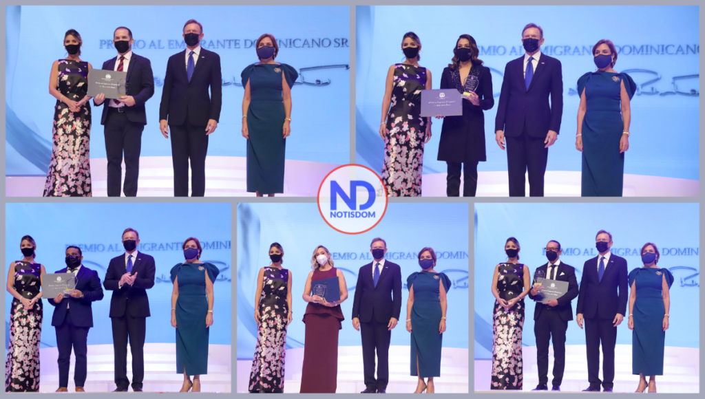 5 FOTOS A NOTISDOM Casilda Luna gana Premio al Emigrante Dominicano Señor Oscar de la Renta