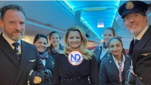 Aterriza en AILA el primer vuelo nueva ruta Toronto-Santo Domingo